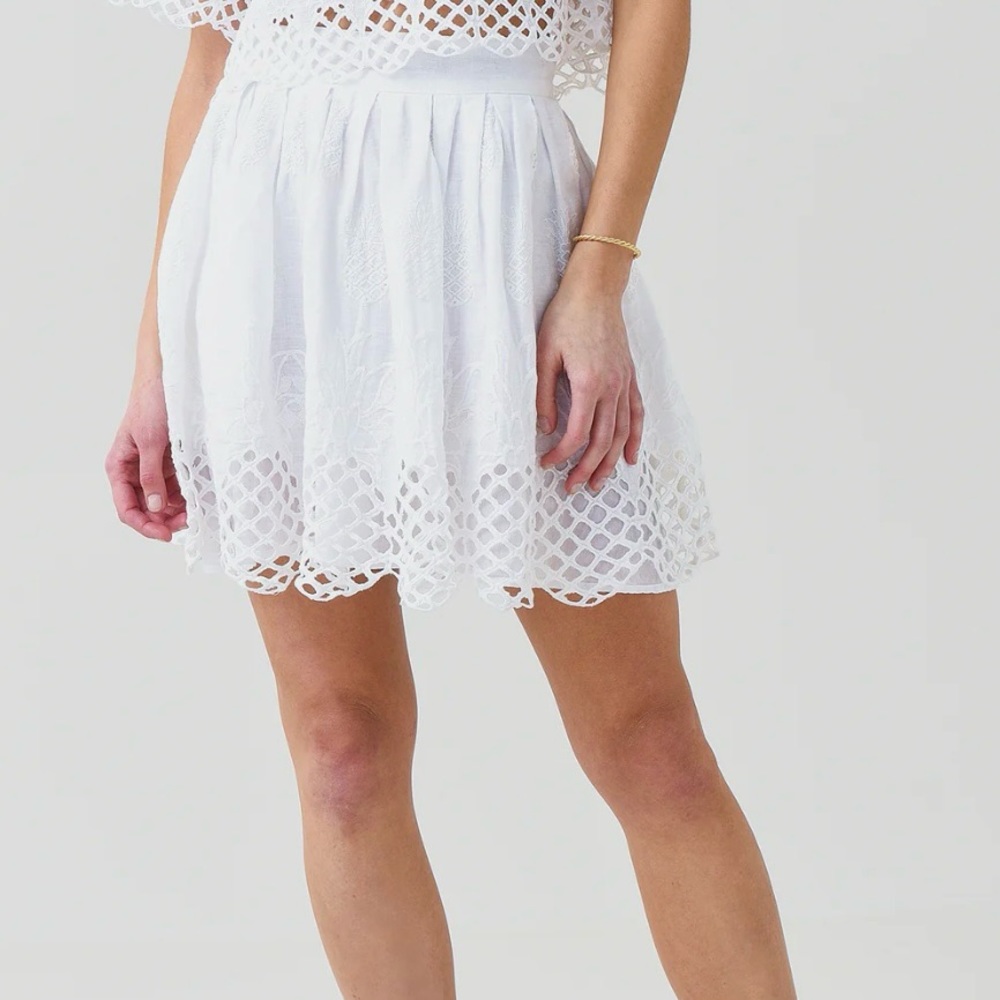 Cara Cara Avery White Mini Skirt Size Medium - Picture 1 of 6